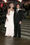 Sarah O'Hare and guest at the 2004 Costume Institute Gala &quotDangerous Liaisons&quot <br>at the Metropolitan Museum of Art on April 26, 2004 in N.Y.C. photo by Rob Rich copyright 2004 516-676-3939<br>robwayne1@aol.com