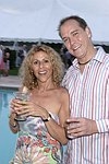 Lesley Mandell and Scott Storbo at the  benefit for the NYU School of Medicine - Mental Illness Prevention Center hosted by Anna Anissimova at the Southampton residence of Denise Rich on August 14, 2004 at the Rich residence in Southampton, N.Y.<br>photo by Rob Rich copyright 2004 516-676-3939 robwayne1@aol.com