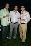 George Chopivsky, Eric Villency, and Jon Ylvisaker at the  benefit for the NYU School of Medicine - Mental Illness Prevention Center hosted by Anna Anissimova at the Southampton residence of Denise Rich on August 14, 2004 at the Rich residence in Southampton, N.Y.<br>photo by Rob Rich copyright 2004 516-676-3939 robwayne1@aol.com