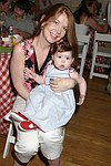 Cheryl  and Hanna Hartsough at the Hamptons Baby Beach Club Launch Party at Hampton Hall in Southampton on 6-12-04<br>photo by Rob Rich copyright 2004 516-676-3939<br>robwayne1@aol.com