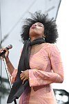 NEW YORK - MAY 8:Macy Gray performs  at the American Express &quotLive At The Battery&quot Concert during the 2004 Tribeca Film Festival May 8, 2004 in New York City. <br>  (Photo by Rob Rich/Getty Images) 