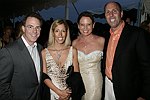 Alan Donenfeld, Liz Lewis, Dawn Zimmerman Hummel and John Hummel  at the 8th. Annual Orchid Ball  to benefit the Child Developement Center of the Hamptons on July 24, 2004 at the Villa Maria in Watermill. photo by Rob Rich copyright 2004 516-676-3939  robwayne1@aol.com