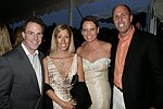 Alan Donenfeld, Liz Lewis, Dawn Zimmerman Hummel and John Hummel  at the 8th. Annual Orchid Ball  to benefit the Child Developement Center of the Hamptons on July 24, 2004 at the Villa Maria in Watermill. photo by Rob Rich copyright 2004 516-676-3939  robwayne1@aol.comaol.com
