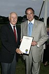 Senator Lavalle and Stewart Lane  at the 8th. Annual Orchid Ball  to benefit the Child Developement Center of the Hamptons on July 24, 2004 at the Villa Maria in Watermill. photo by Rob Rich copyright 2004 516-676-3939  robwayne1@aol.com