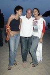 Monique Darton, Noah Teppenberg, and Giulliana Weston at the annual Hamptons Clambake at Flying Point Beach in Watermill on 7-11-04<br>photo by Rob Rich copyright 2004 516-676-3939 robwayne1@aol.com