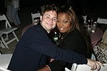 Jason Binn and Star Jones at the annual Hamptons Clambake at Flying Point Beach in Watermill on 7-11-04<br>photo by Rob Rich copyright 2004 516-676-3939 robwayne1@aol.com