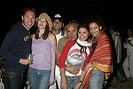 Jason Strauss, Katie Holloday, Ali Marvesi, David Marvesi, Giulliana Weston, and Monique Dartonat the annual Hamptons Clambake at Flying Point Beach in Watermill on 7-11-04<br>photo by Rob Rich copyright 2004 516-676-3939 robwayne1@aol.com<br>