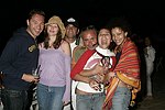 Jason Strauss, Katie Holloday, Ali Marvesi, David Marvesi, Giulliana Weston, and Monique Dartonat the annual Hamptons Clambake at Flying Point Beach in Watermill on 7-11-04<br>photo by Rob Rich copyright 2004 516-676-3939 robwayne1@aol.com<br>
