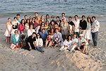 at the annual Hamptons Clambake at Flying Point Beach in Watermill on 7-11-04<br>photo by Rob Rich copyright 2004 516-676-3939 robwayne1@aol.com