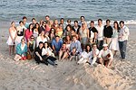 at the annual Hamptons Clambake at Flying Point Beach in Watermill on 7-11-04<br>photo by Rob Rich copyright 2004 516-676-3939 robwayne1@aol.com
