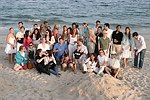 at the annual Hamptons Clambake at Flying Point Beach in Watermill on 7-11-04<br>photo by Rob Rich copyright 2004 516-676-3939 robwayne1@aol.com