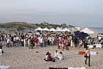 at the annual Hamptons Clambake at Flying Point Beach in Watermill on 7-11-04<br>photo by Rob Rich copyright 2004 516-676-3939 robwayne1@aol.com