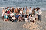 at the annual Hamptons Clambake at Flying Point Beach in Watermill on 7-11-04<br>photo by Rob Rich copyright 2004 516-676-3939 robwayne1@aol.com