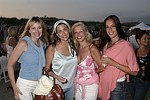 Leslie Wilson, Celeste Miller, Nancy Pearson, Ali Schwartz at the annual Hamptons Clambake at Flying Point Beach in Watermill on 7-11-04<br>photo by Rob Rich copyright 2004 516-676-3939 robwayne1@aol.com