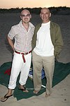 James Owen and Michael Braverman at the annual Hamptons Clambake at Flying Point Beach in Watermill on 7-11-04<br>photo by Rob Rich copyright 2004 516-676-3939 robwayne1@aol.com