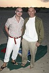 James Owen and Michael Braverman at the annual Hamptons Clambake at Flying Point Beach in Watermill on 7-11-04<br>photo by Rob Rich copyright 2004 516-676-3939 robwayne1@aol.com