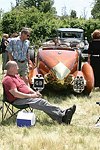 The rear of the 1939 Lagonda V12 on 6-13-04 at the Concourse D'elegance at Sayre Park in Bridgehampton, N.Y.<br>photo by Rob Rich copyright 2004<br>516-676-3939 robwayne1@aol.com