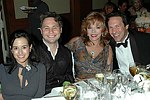 Haley and Jason Binn, Joan Collins and Percy Gibson at a party to celebrate the August nuptials of comic Daniella Rich and real-estate maven Richard Kilstock  at Pier 60 in Manhattan on October 7, 2004. photo by Rob Rich copyright 2004. 516-676-3939 robwayne1@aol.com