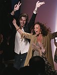Diane von Furstenberg at the  Diane von Furstenberg fashion show  in Manhattan, N.Y. on September 12, 2004.<br>(photo by Rob Rich/ The Everett Collection)