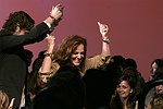 Diane von Furstenberg at the  Diane von Furstenberg fashion show  in Manhattan, N.Y. on September 12, 2004.<br>(photo by Rob Rich/ The Everett Collection)