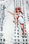 Leah Lane tries rapeling  at the Albert Einstein College of Medicine's Family Day Carnival at the Villa Maria in Watermill on 8-15-04<br>  photo by Rob Rich copyright 2004 516-676-3939  robwayne1@aol.com