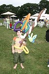  Baloon head Jack Litman at the Albert Einstein College of Medicine's Family Day Carnival at the Villa Maria in Watermill on 8-15-04<br>  photo by Rob Rich copyright 2004 516-676-3939  robwayne1@aol.com