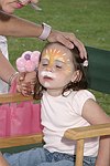 Face painting at the Albert Einstein College of Medicine's Family Day Carnival at the Villa Maria in Watermill on 8-15-04<br>  photo by Rob Rich copyright 2004 516-676-3939  robwayne1@aol.com