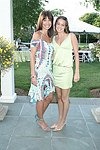 Carol and Danielle Press at the Southampton residence of Jeff Furman on 6-19-04<br>photo by Rob Rich copyright 2004   516-676-3939