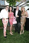 Dr. Louis Federer, Donna and Dick Soloway, and Pamela Nichols at the Southampton residence of Jeff Furman on 6-19-04<br>photo by Rob Rich copyright 2004   516-676-3939