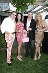 Dr. Louis Federer, Donna and Dick Soloway, and Pamela Nichols at the Southampton residence of Jeff Furman on 6-19-04<br>photo by Rob Rich copyright 2004   516-676-3939