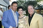 Jeff Furman, Arlene and Alan Lazar at the Southampton residence of Jeff Furman on 6-19-04<br>photo by Rob Rich copyright 2004   516-676-3939