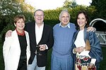 Eileen Ekstract, Peter Glazer, Richard Ekstract, and Penney Glazer at the Southampton residence of Jeff Furman on 6-19-04<br>photo by Rob Rich copyright 2004   516-676-3939