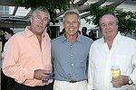 David Roth, Leathem Stearn, and Stanley London at the Southampton residence of Jeff Furman on 6-19-04<br>photo by Rob Rich copyright 2004   516-676-3939