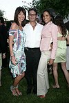 Carol  Press, Mark Mark Seidenfeld, and Crystal McCrary Anthony at the Southampton residence of Jeff Furman on 6-19-04<br>photo by Rob Rich copyright 2004   516-676-3939