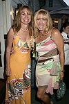 Sandy Rosenthal and Caroline Lieberman at the Southampton residence of Jeff Furman on 6-19-04<br>photo by Rob Rich copyright 2004   516-676-3939