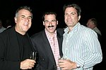 Alan Lieberman, Gary Rein, and Mario Singer at the Southampton residence of Jeff Furman on 6-19-04<br>photo by Rob Rich copyright 2004   516-676-3939