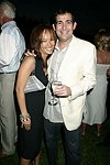 Liana Silverstein and Arthur Backal at the Southampton residence of Jeff Furman on 6-19-04<br>photo by Rob Rich copyright 2004   516-676-3939