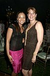 Ashanti and Lorraine Bracco  at the G&P Fundraiser at the Southampton Residence of Denise Rich on  July 10, 2004<br> photo by Rob Rich copyright 2004 516-676-3939 robwayne1@aol.com