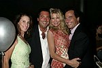 Denise and Larry Wohl, Jennifer and Todd Klein  at the G&P Fundraiser at the Southampton Residence of Denise Rich on  July 10, 2004<br> photo by Rob Rich copyright 2004 516-676-3939 robwayne1@aol.com