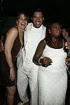 Lorraine Bracco, Al Reynolds, and Star Jones  at the G&P Fundraiser at the Southampton Residence of Denise Rich on  July 10, 2004<br> photo by Rob Rich copyright 2004 516-676-3939 robwayne1@aol.com
