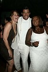 Lorraine Bracco, Al Reynolds, and Star Jones  at the G&P Fundraiser at the Southampton Residence of Denise Rich on  July 10, 2004<br> photo by Rob Rich copyright 2004 516-676-3939 robwayne1@aol.com