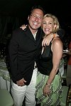 Dr. Howard Sobel and Michele Boxer  at the G&P Fundraiser at the Southampton Residence of Denise Rich on  July 10, 2004<br> photo by Rob Rich copyright 2004 516-676-3939 robwayne1@aol.com