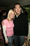 Lizzy Grubman and James Shu at the  XVII Annual Garden Gala benefit  at the Easthampton residence of Jerry della Femina and Judy Licht on 6-5-04<br>photo by Rob Rich copyright 2004  516-676-3939  robwayne1@aol.com