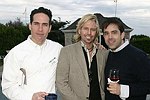 Dr. Buzz, Bruce Wayne and Benjamin Bradley at the  XVII Annual Garden Gala benefit  at the Easthampton residence of Jerry della Femina and Judy Licht on 6-5-04<br>photo by Rob Rich copyright 2004  516-676-3939  robwayne1@aol.com