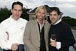 Dr. Buzz, Bruce Wayne and Benjamin Bradley at the  XVII Annual Garden Gala benefit  at the Easthampton residence of Jerry della Femina and Judy Licht on 6-5-04<br>photo by Rob Rich copyright 2004  516-676-3939  robwayne1@aol.com