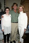 Nancy Mahon, Gregg Connors, and Blaine Trump at the God's Love We Deliver Mid Sumer Drinks party on 6-12-04 at the Southampton Estate of Don Burns and Gregg Connors  all photos by Rob Rich copyright 2004 516-676-3939
