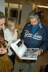 Marissa Berenson, Ellen Graham, and Leroy Neiman  at the book signing of THE BAD AND THE BEAUTIFUL by photographer ELLEN GRAHAM at Bergdorf Goodman on October 14, 2004 in Manhattan, N.Y.<br> photo by Rob Rich copyright 2004<br>516-676-3939<br>robwayne1@aol.com