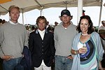Soren Ronne, Federico Sztyrle, Juan Estrella, and Jamie Peretz at the Hampton Classic Horse Show on September 5, 2004  in Bridgehampton, N.Y.<br> (photo by Rob Rich copyright 2004 516-676-3939)