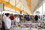 Inside the VIP tent at the Hampton Classic Horse Show on September 5, 2004  in Bridgehampton, N.Y.<br> (photo by Rob Rich copyright 2004 516-676-3939)