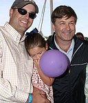 John Muse, Lola Ripa, and Alec Baldwin at the Hampton Classic Horse Show on September 5, 2004  in Bridgehampton, N.Y.<br> (photo by Rob Rich copyright 2004 516-676-3939)